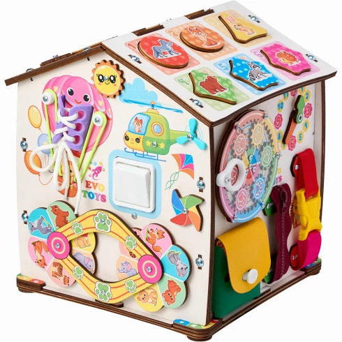 Бизиборд домик Лапки 2.0 со светом